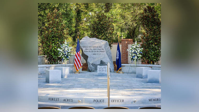 Memorial For Fallen Fapd Officers Revealed In Gills Creek Memorial Park