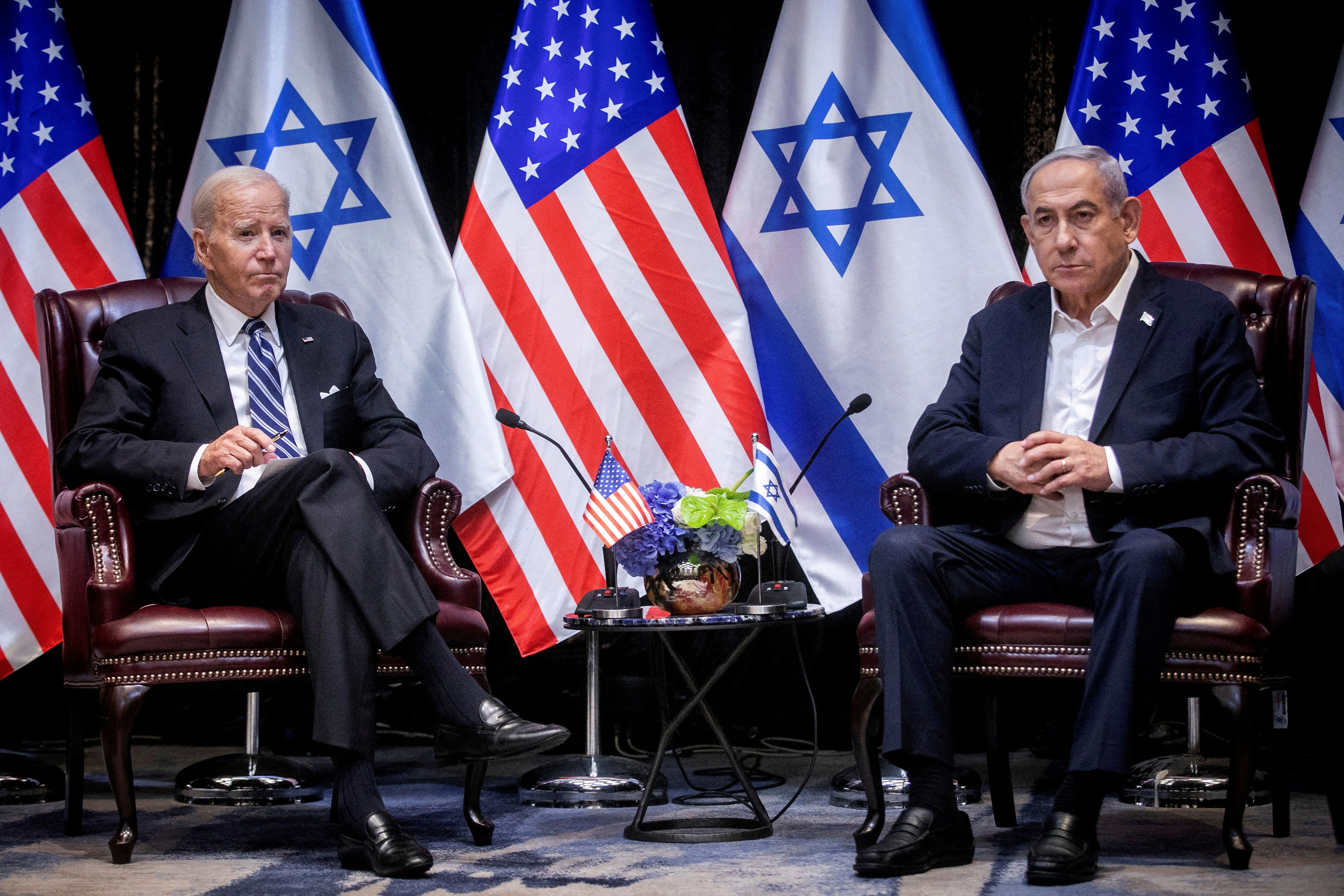 biden says us support for israel remains ‘ironclad’ amid threat of ‘significant attack’ from iran