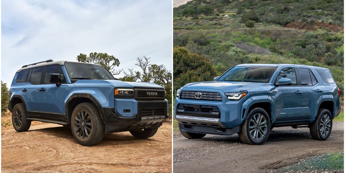 2025 toyota 4runner vs. 2024 toyota land cruiser: how they compare