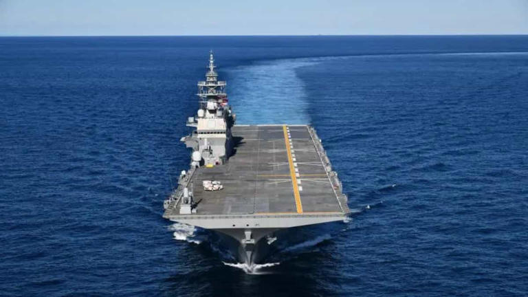 Japan unveils partially upgraded aircraft carrier JS Kaga. It will be ...