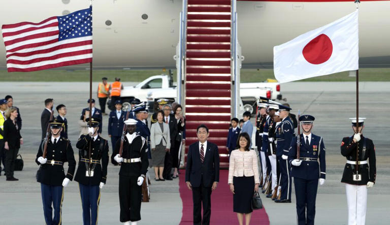 Biden embarks on big diplomacy week as Japanese PM arrives in DC