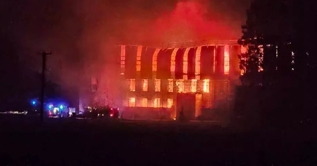 Historic manor house destroyed by huge fire that ‘was started deliberately’