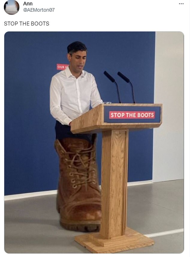 rishi sunak issues a 'fulsome apology' to fans of adidas samba trainers after 'ruining' their credibility with latest footwear fashion faux pas - as pm insists he's a 'longtime devotee' and has worn classic shoe 'for many years'