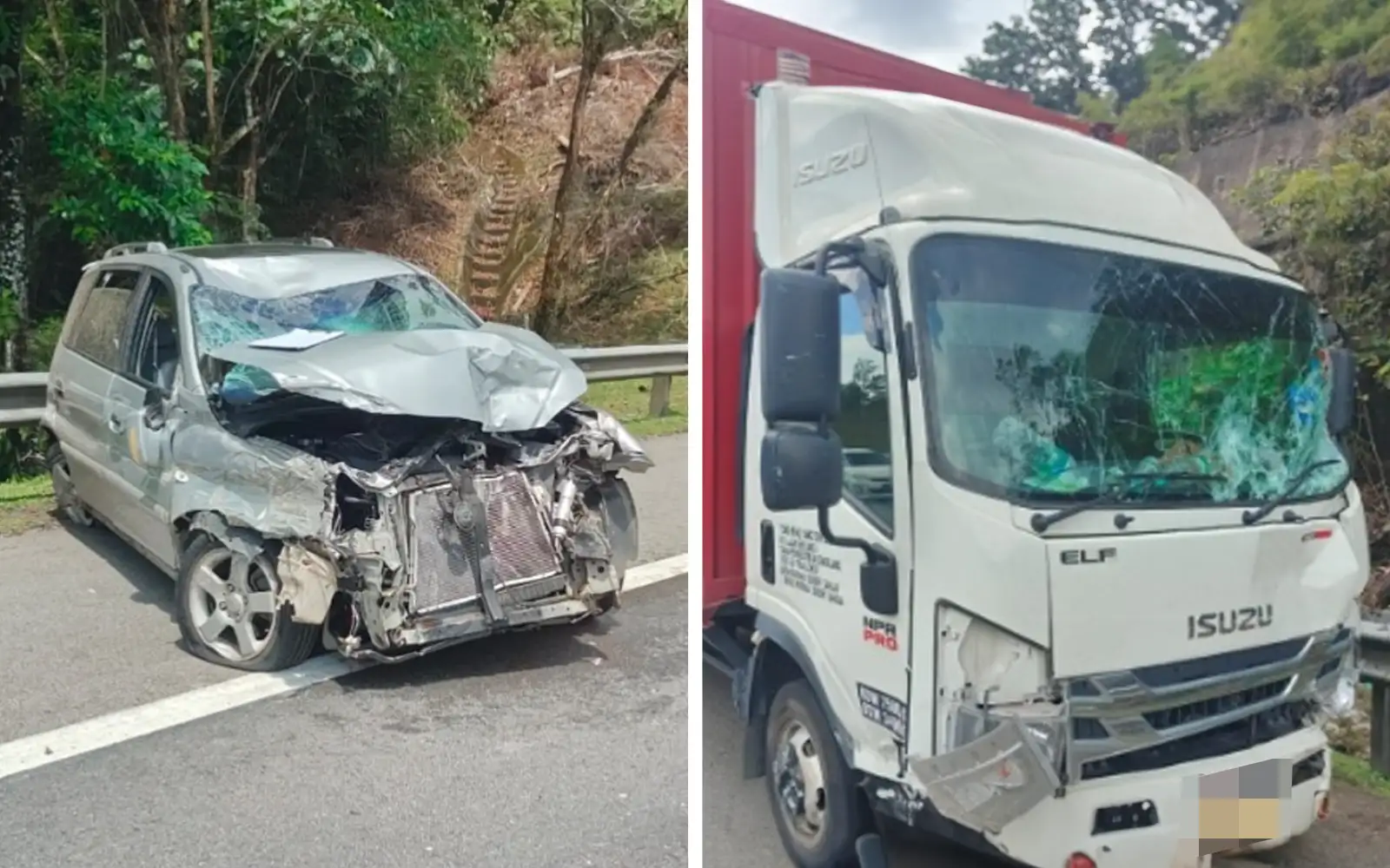 3 foreigners killed, 1 injured in car-lorry crash on north-south expressway