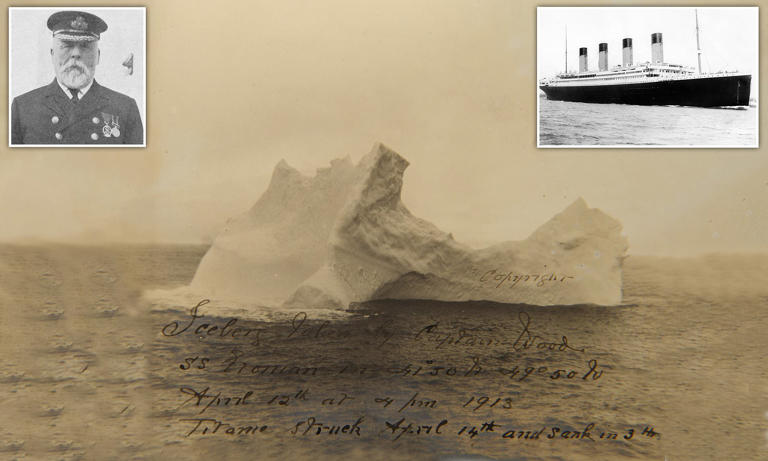 Is this the iceberg that sank the Titanic? Newly-unearthed photo ...