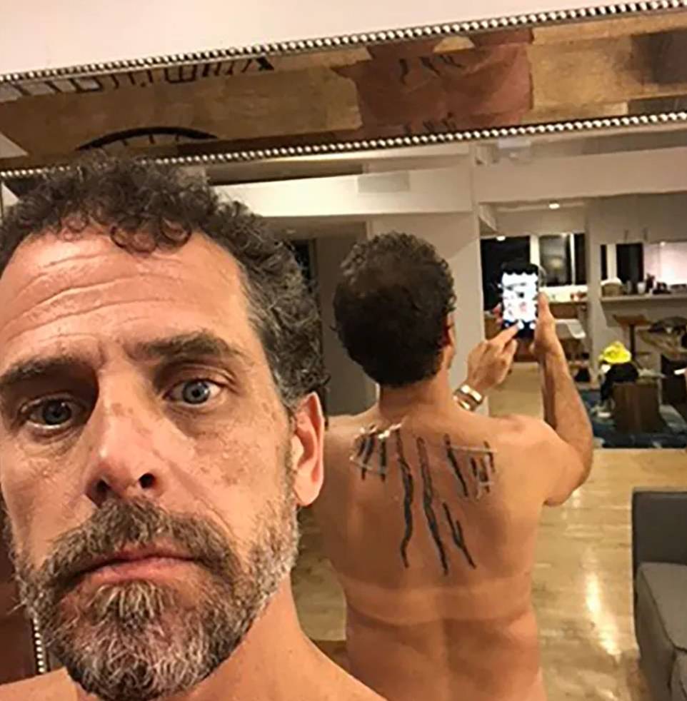 Hunter Biden shows off back tattoo as surprising meaning is revealed