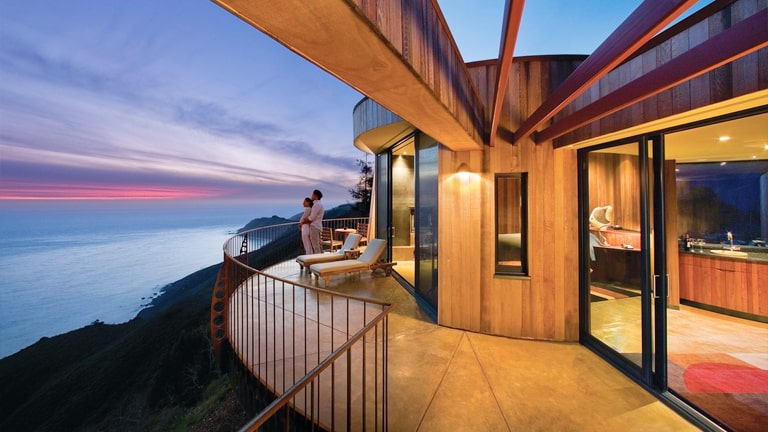 <p>Perched on cliffs overlooking the Pacific, Post Ranch Inn is a haven for those seeking serenity and natural beauty. With its eco-luxury design, private hot tubs overlooking the ocean, and a commitment to sustainability, it’s a retreat where you can truly unplug and be one with nature.</p>