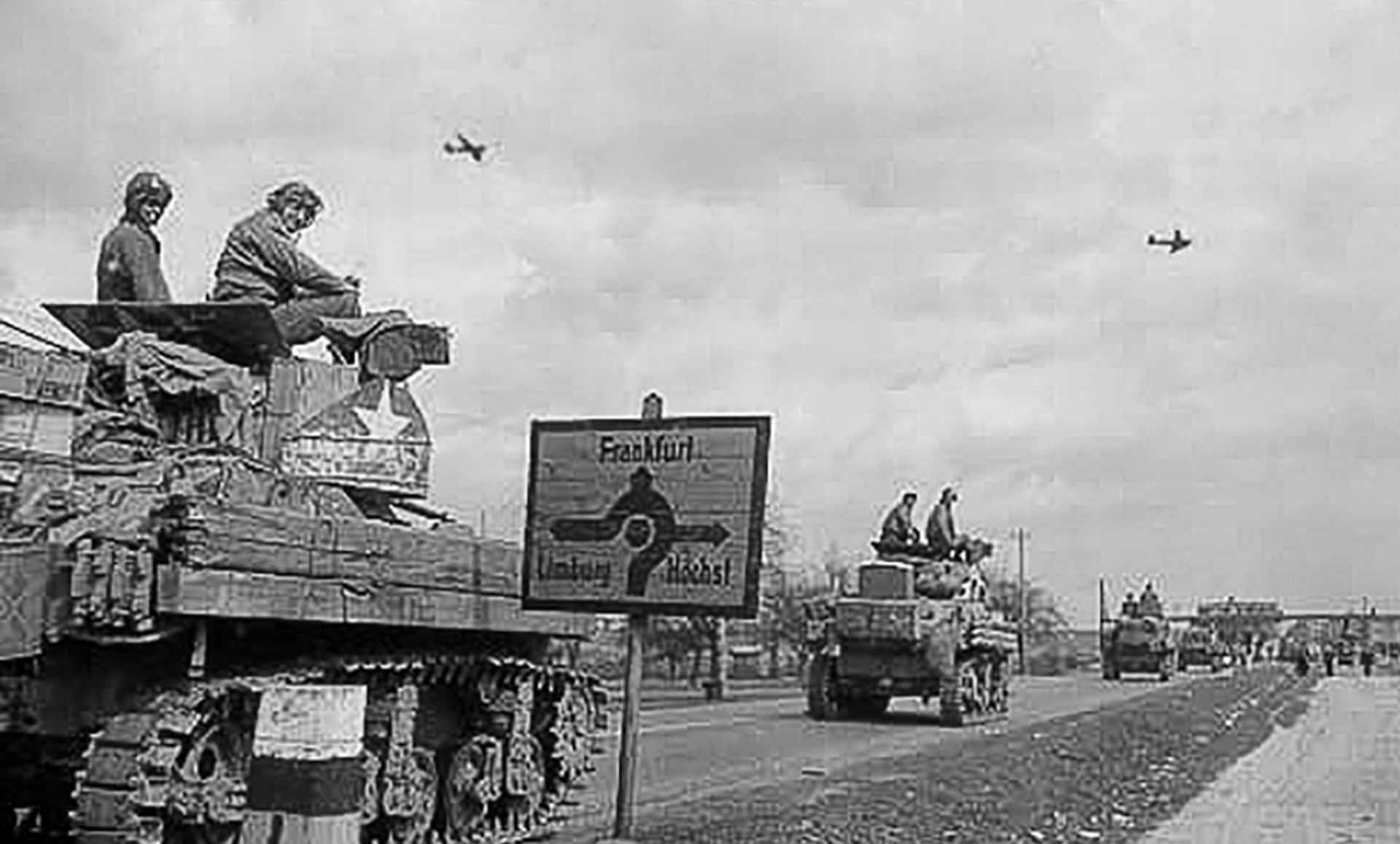 <p>Ironically, the Autobahn, built in part to carry Hitler's conquering armies to glory, ended up facilitating his conquerors. Here, tanks of the 11th Armored Division, Third US Army, advance along the motorway near Frankfurt on March 31, 1945.</p><p>You may also like:<a href="https://www.starsinsider.com/n/345376?utm_source=msn.com&utm_medium=display&utm_campaign=referral_description&utm_content=697904en-us"> Deadly diseases you thought were gone...but aren't</a></p>