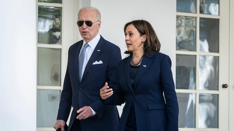 Biden and Harris are running for re-election in November. Getty Images