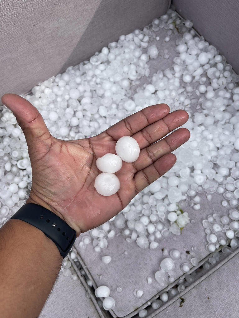 Photos show how bad severe storms became in South Central Texas