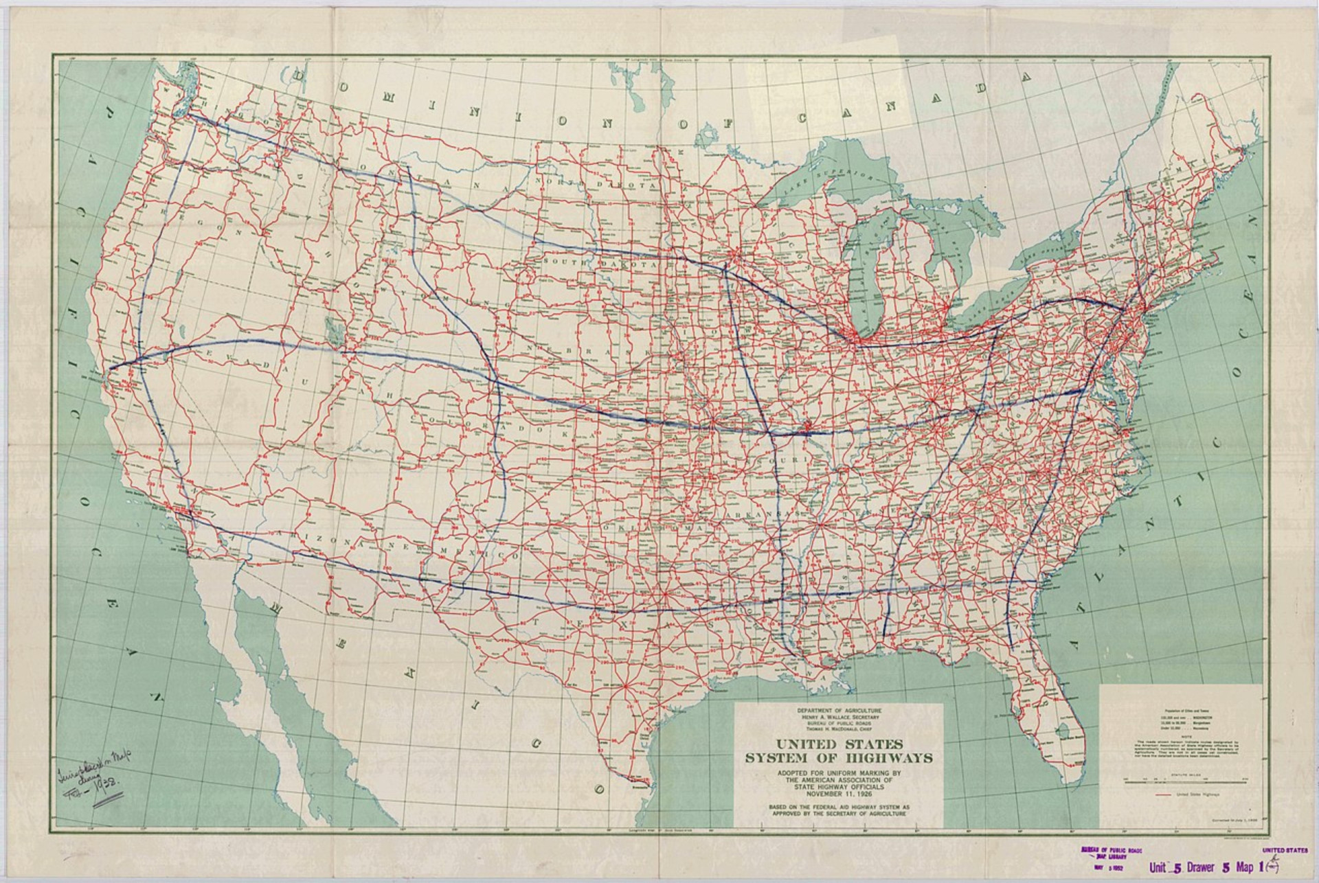 The history of road travel via motorways, highways, and freeways