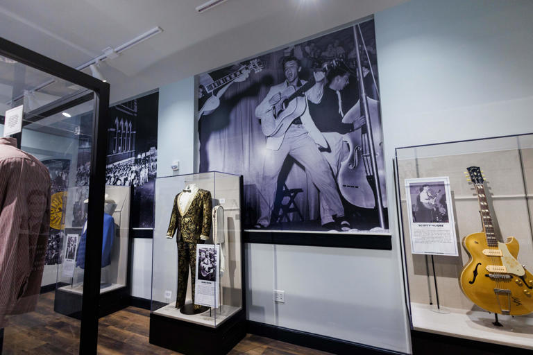 The “From Memphis to the Ryman” exhibition commemorates 70 years since Elvis Presley’s one and only Grand Ole Opry performance at the Ryman on Oct. 2,  1954.