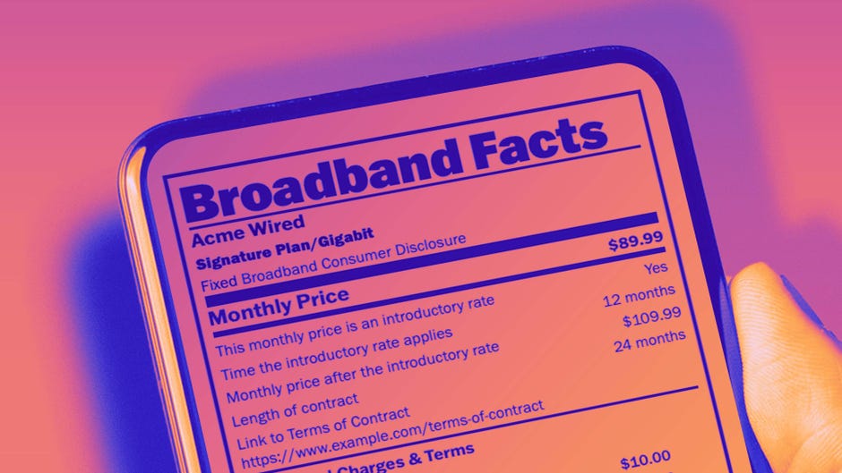 fcc-mandated 'broadband nutrition labels' now appearing on internet plans