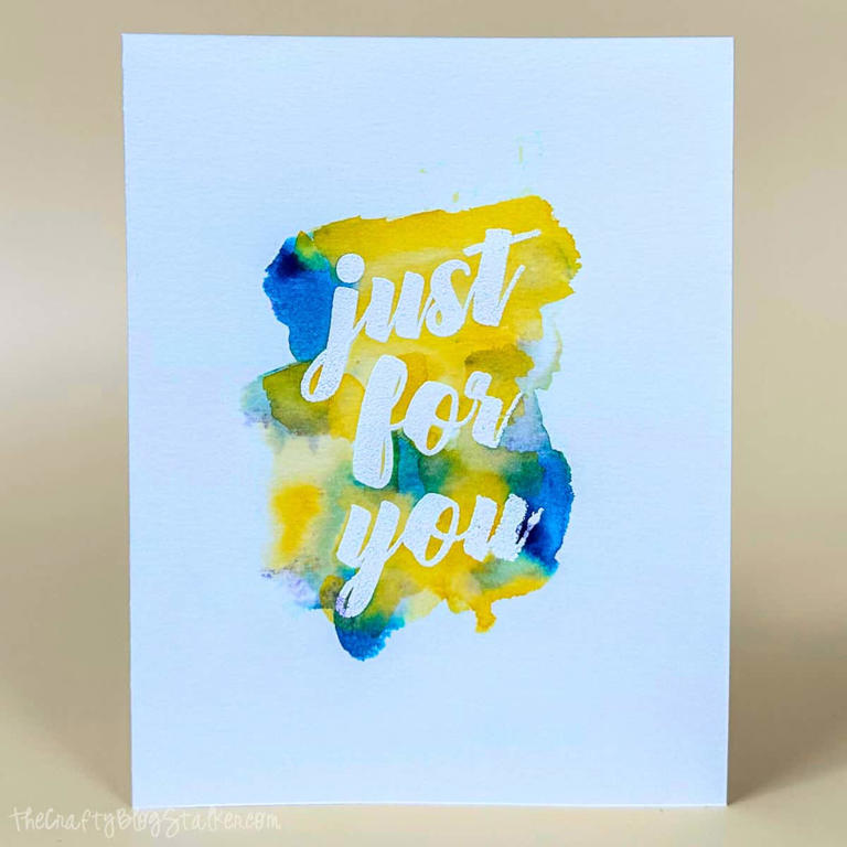 DIY Watercolor Thank You Cards