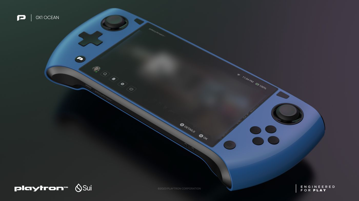 android, the first confirmed playtron gaming handheld is aimed squarely at crypto bros