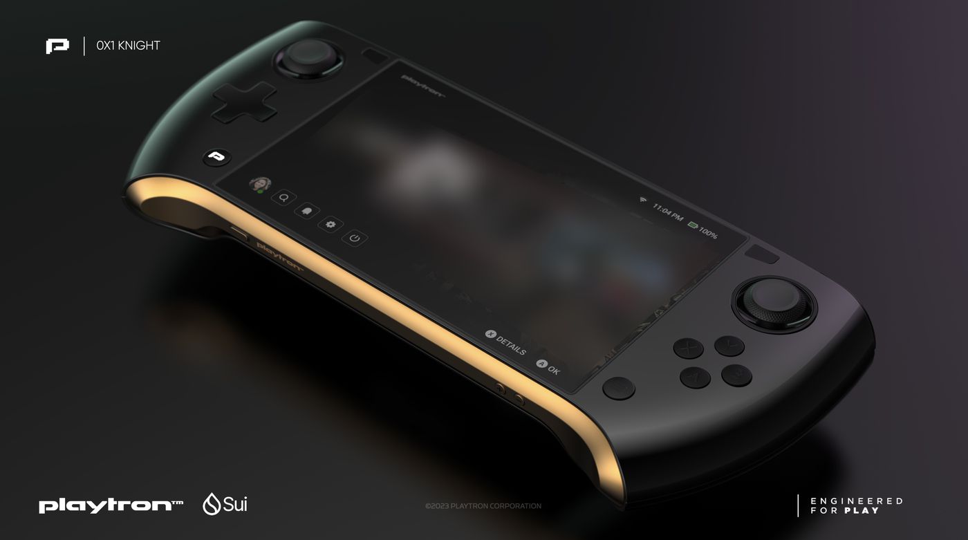 android, the first confirmed playtron gaming handheld is aimed squarely at crypto bros