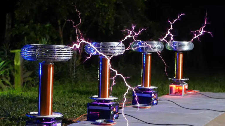 Four Tesla Coils Play An Electrifying Cover Of ‘billie Jean'