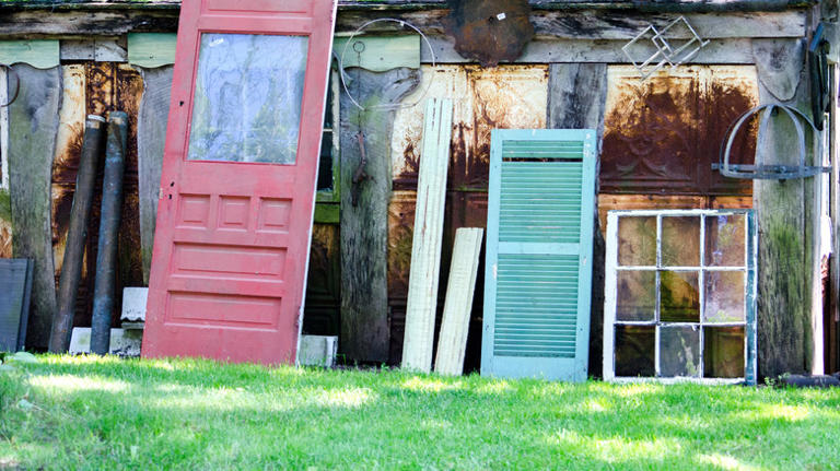 Reuse Your Old Doors To Craft A Stylish Garden Potting Shed