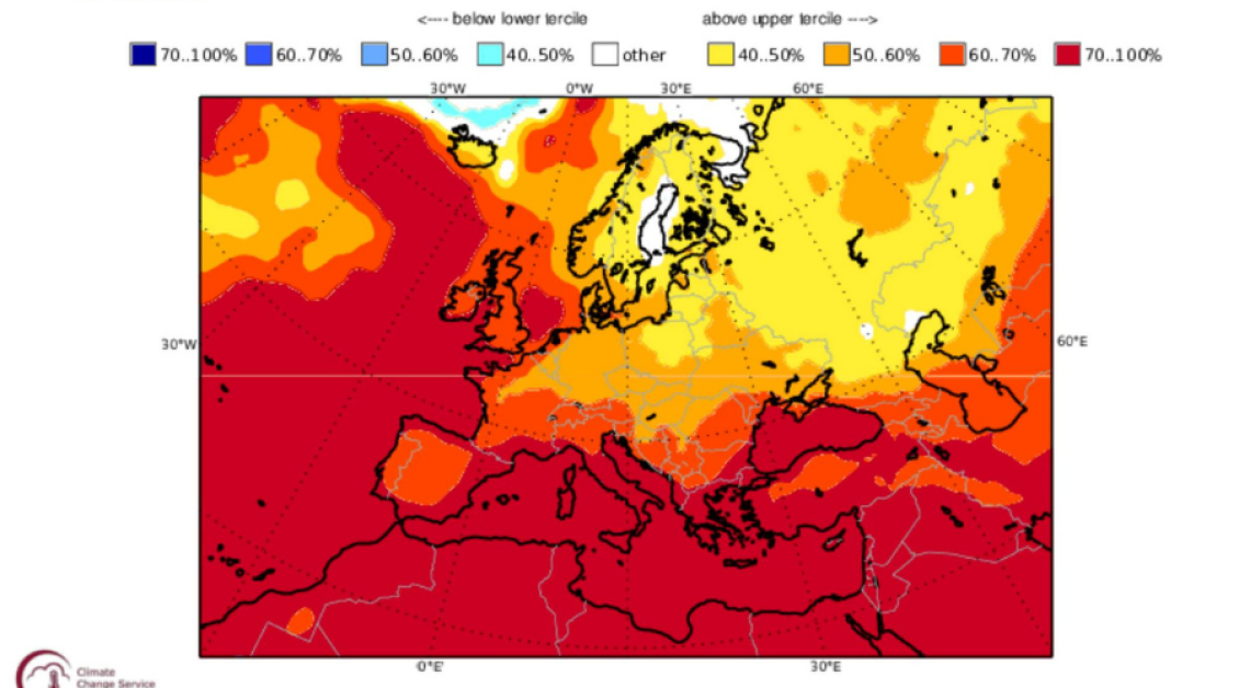 καιρός: πρόβλεψη - σοκ για τρίμηνο… φωτιά με αύξηση της θερμοκρασίας 70% - δείτε χάρτες