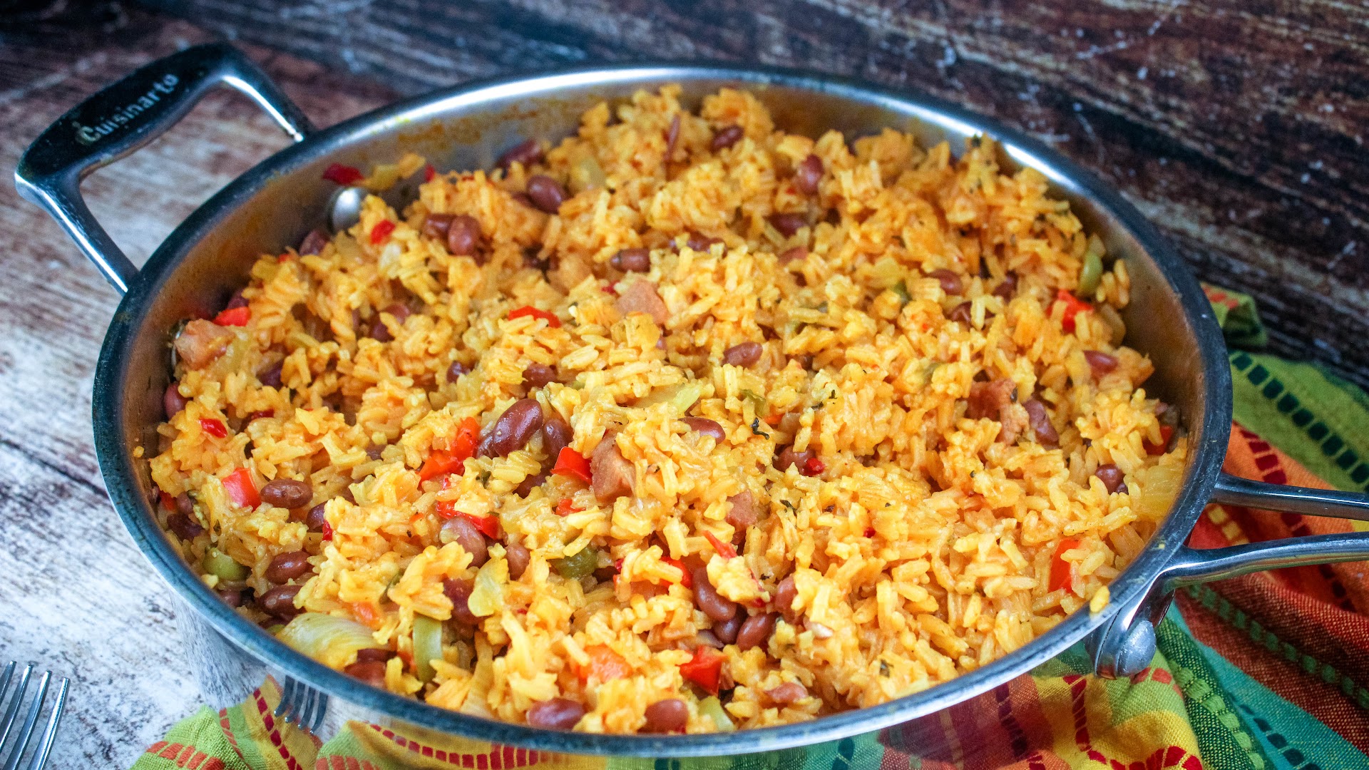 These Puerto Rican rice and beans take a little TLC to prepare