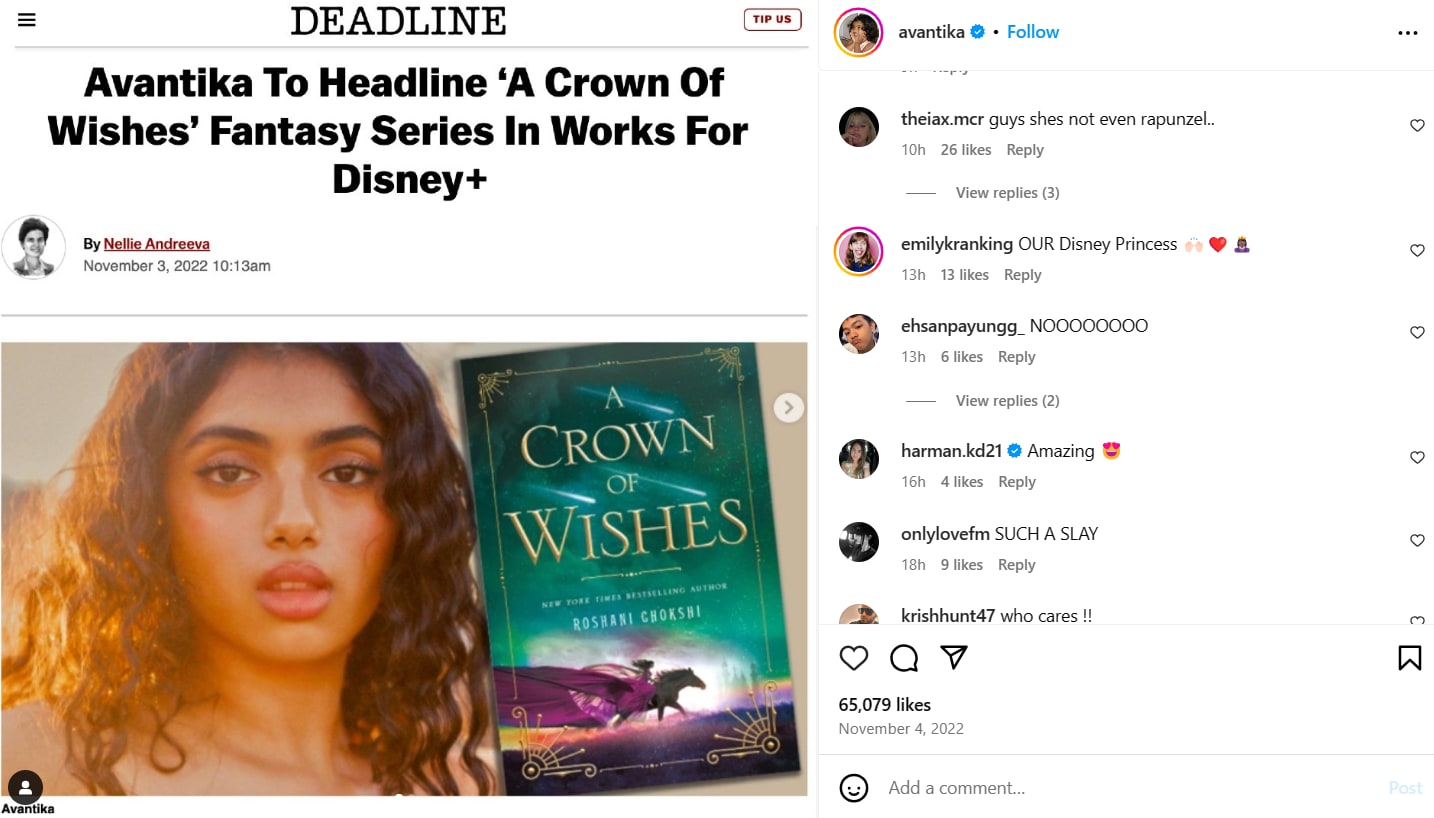 indian-american actor avantika faces racist backlash over rumoured casting in disney's 'tangled'