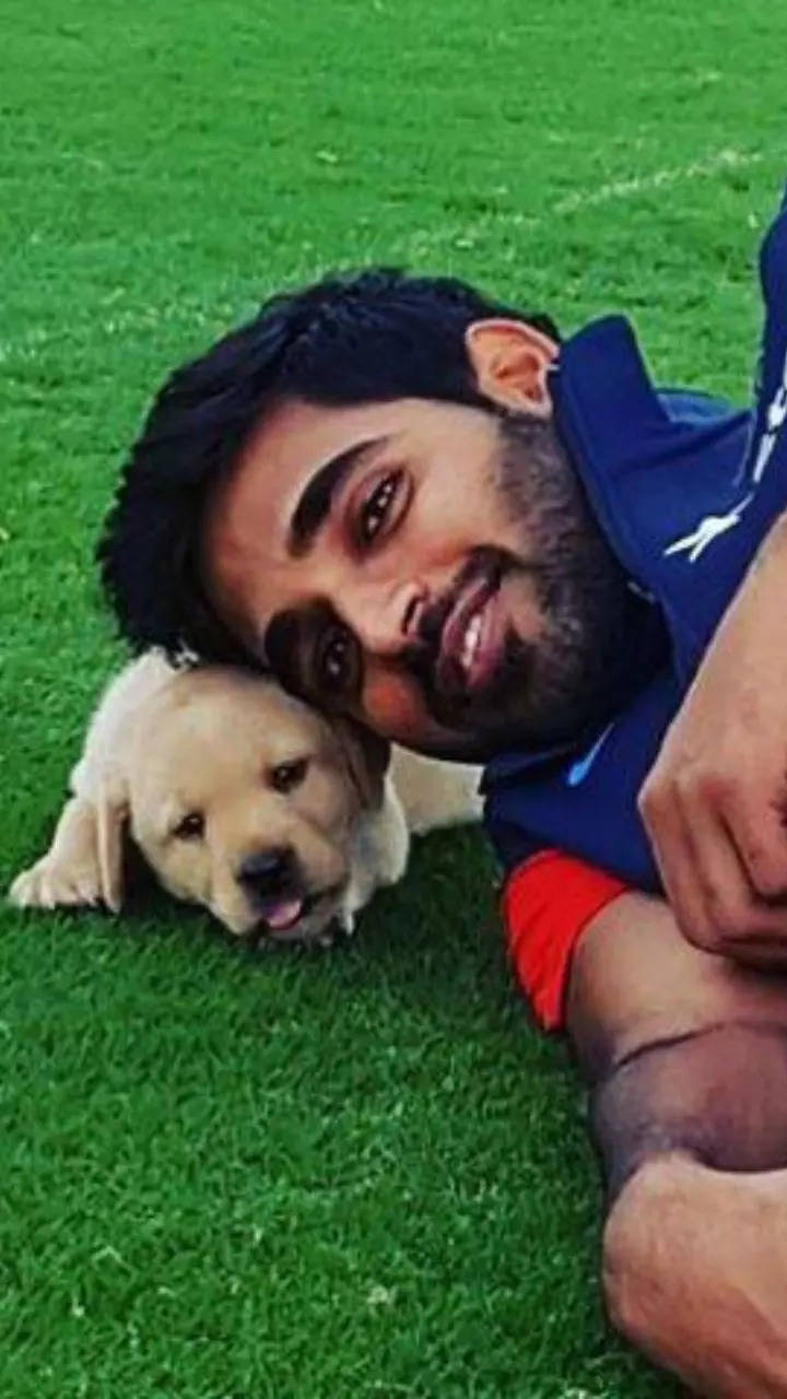 Indian cricketers and their beloved pet dogs