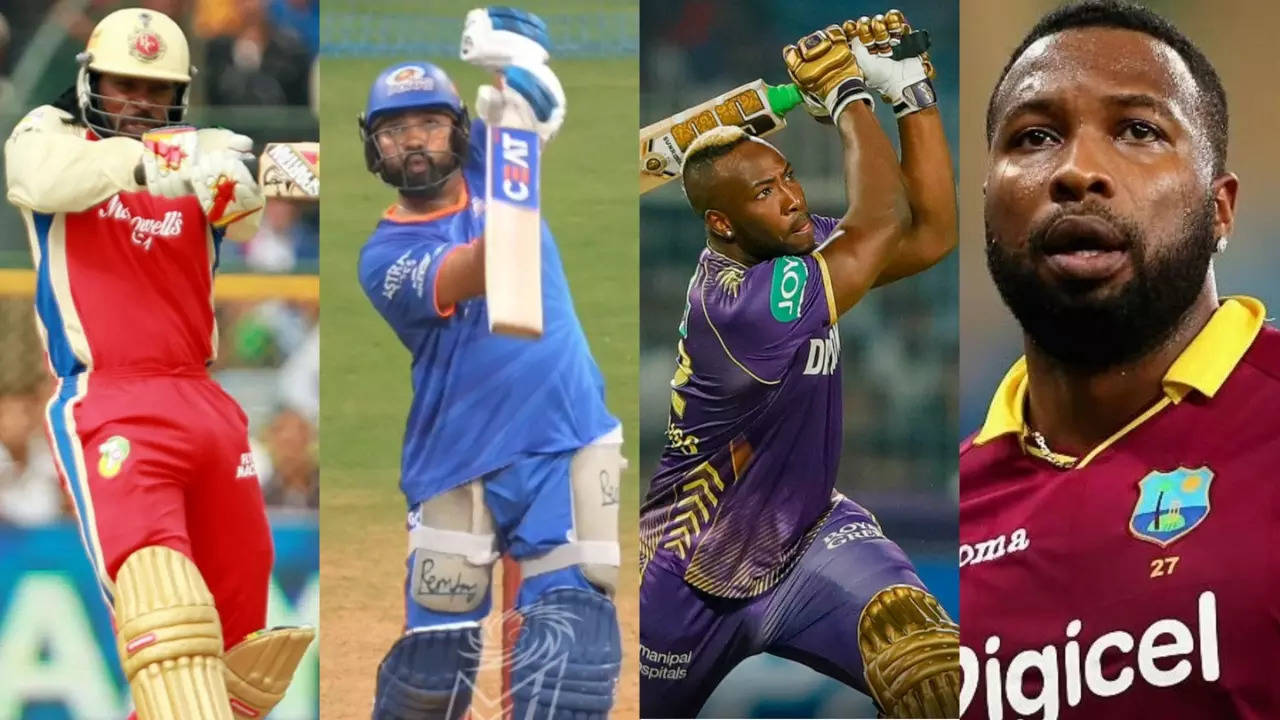 rohit sharma needs 6 sixes against rcb to join gayle, pollard & russell in unique club