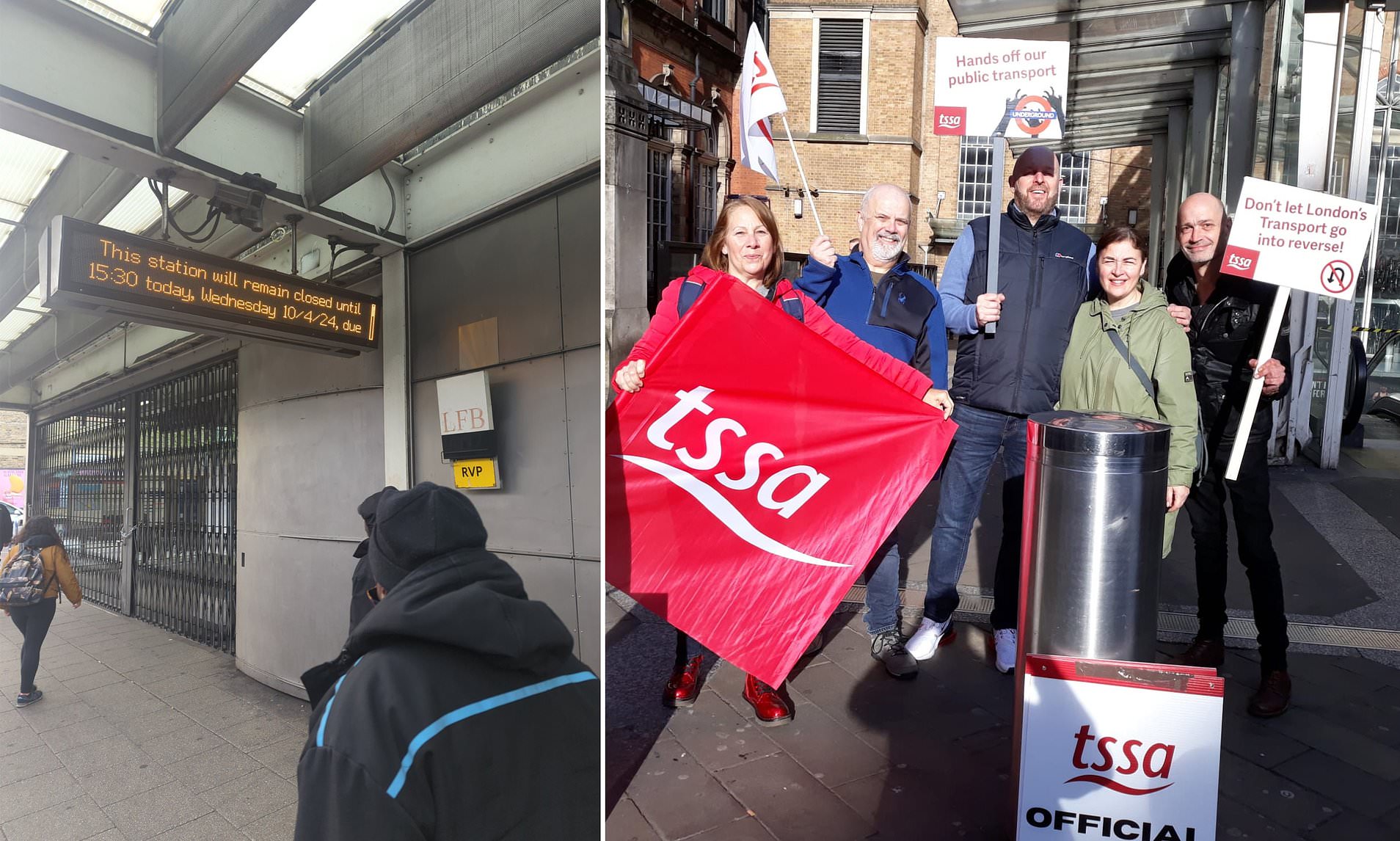 London Tube Strike Chaos With Stations Shut As Workers Stage Fresh Wave ...