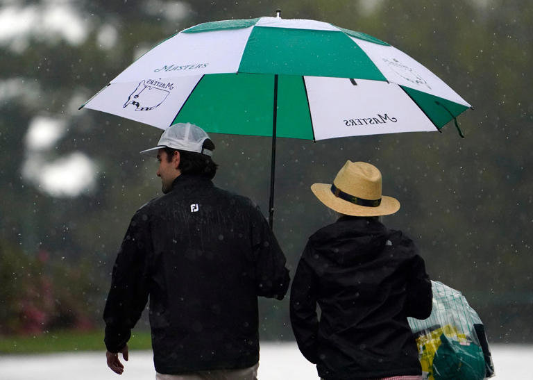 Masters weather Masters start time delayed due to rain in Augusta