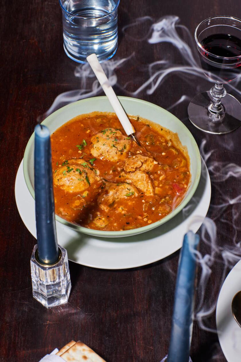 How to make Michael Twitty's matzoh ball gumbo, a soup of Black and ...