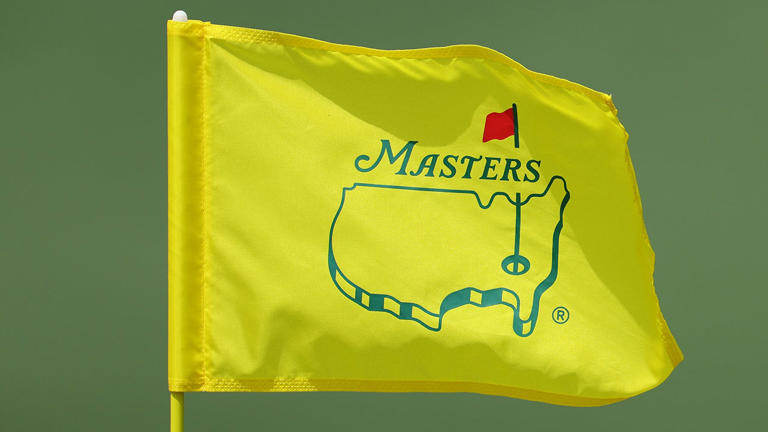 The second hole flag during a practice round prior to the 2024 Masters at Augusta National Golf Club April 10, 2024, in Augusta, Ga. Getty Images