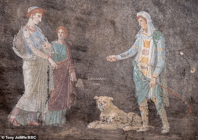 incredible fresco of helen of troy is uncovered at pompeii
