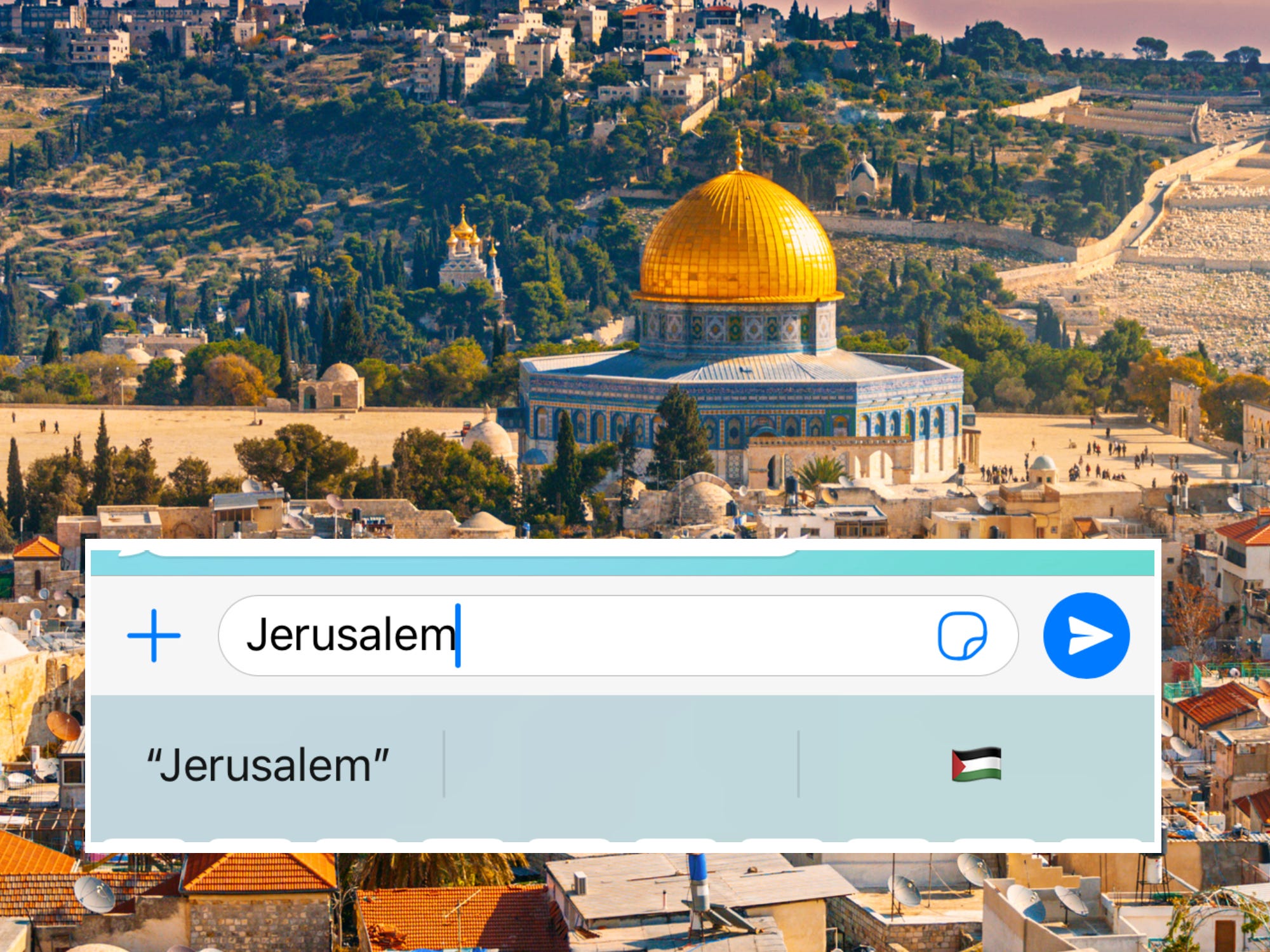 microsoft, new iphone update suggests palestinian flag emoji when you type in 'jerusalem,' enraging israel supporters