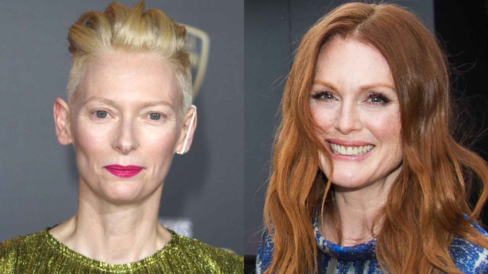 Julianne Moore Y Tilda Swinton Comparten Tratamiento De Yoga Facial ...