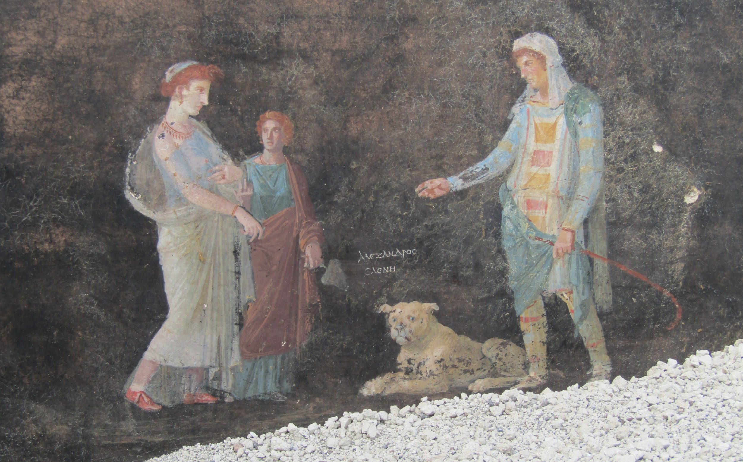 helen of troy: pompeii excavators unearth treasure chest of frescos
