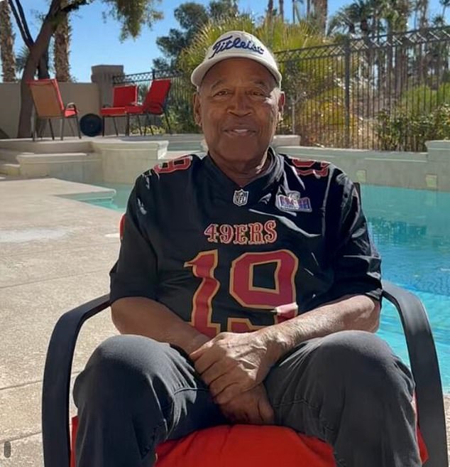 oj simpson says his 'health is good' in haunting final social media video just two months before his death from prostate cancer aged 76 looking forward to super bowl