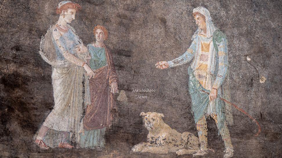 las increíbles nuevas pinturas de 2.000 años de antigüedad encontradas en pompeya