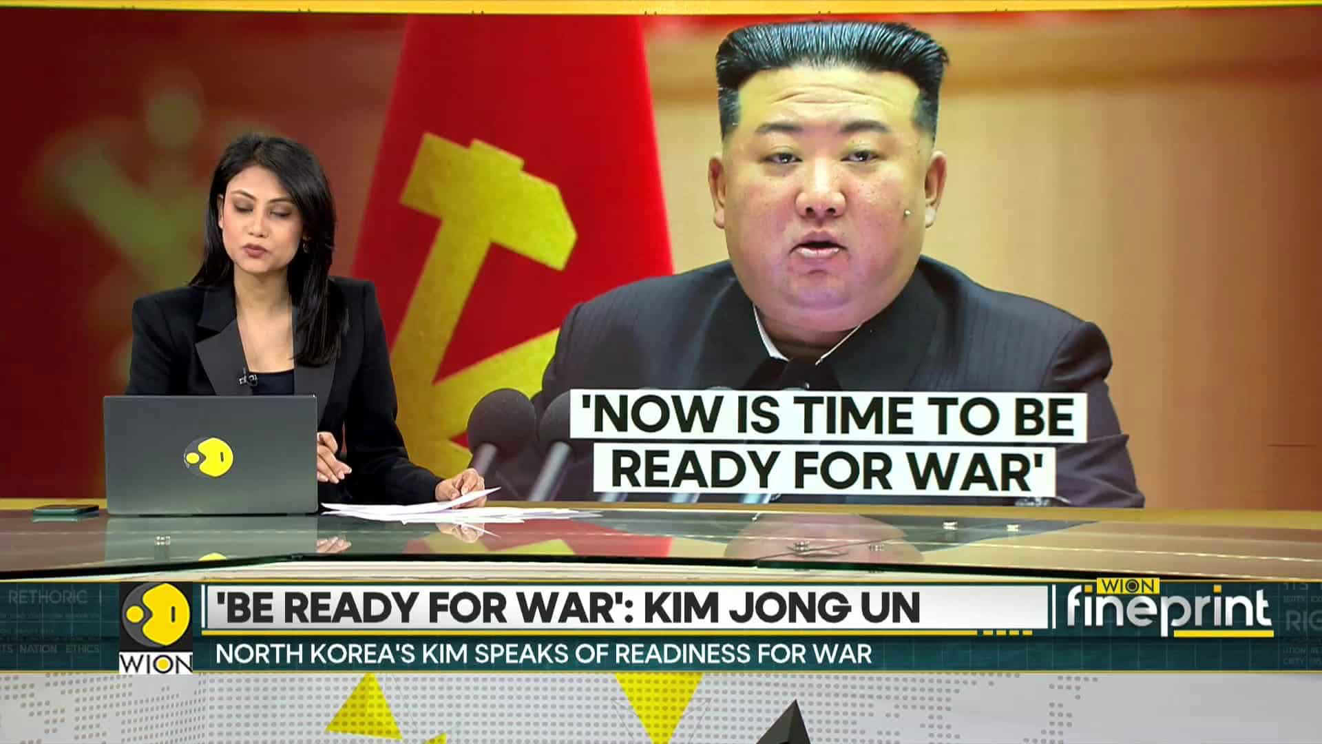 North Korea's Kim speaks of readiness for war