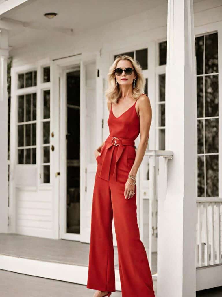 <p>The bright hue infuses a youthful vibe into the ensemble, imbuing it with energy. The one-piece design of the jumpsuit streamlines the outfit, eliminating the necessity for coordinating separate pieces – this simplifies packing and guarantees a hassle-free travel experience!</p>