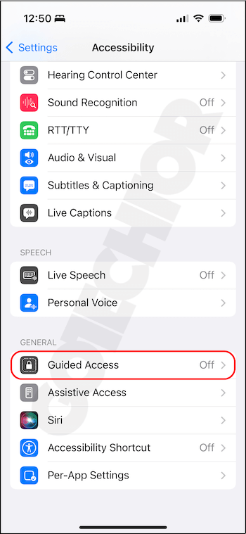 Activate Guided Access on iPhone