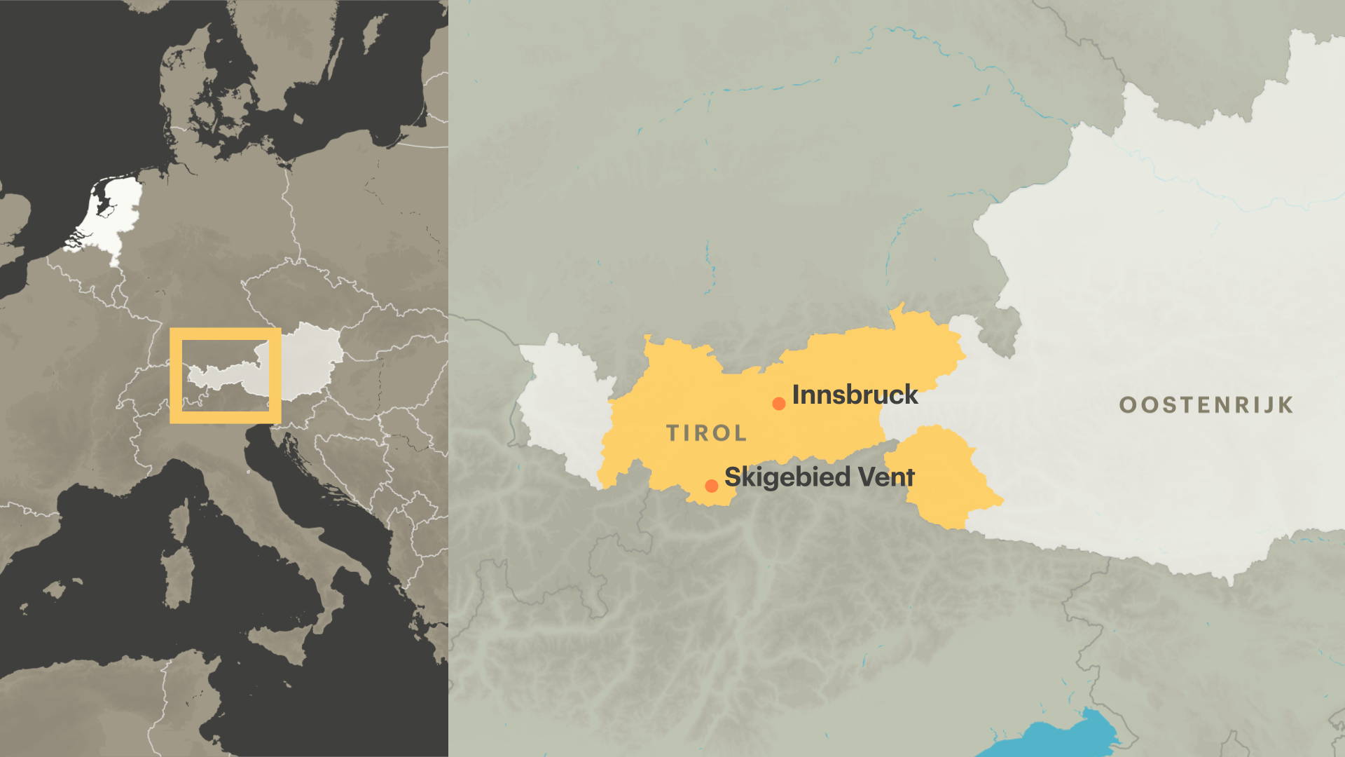 Nederlandse Slachtoffers Lawine Oostenrijk 33, 35 En 60 Jaar Oud