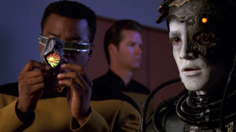 <p>That Star Trek episode ends on a bitter note, with Hugh (who appears in a later TNG two-parter as well as the first season of Picard) choosing to return to the Collective to protect the Enterprise and his new bestie, Geordi LaForge. Though he didn’t write this ep, veteran Star Trek writer Ronald D. Moore praised the story as “a real good way to bring the Borg back” instead of having another fight because “we keep saying they’re unstoppable and if we keep stopping them it undercuts how unstoppable they truly are.”</p>