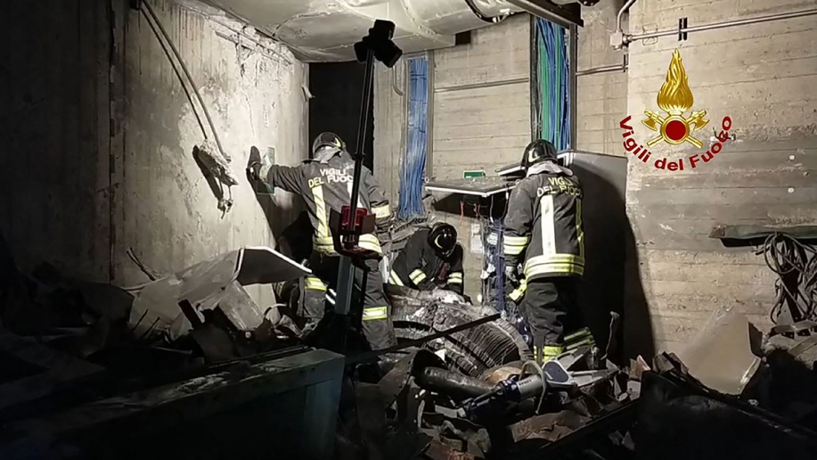 explosion d'une centrale hydroélectrique en italie: le bilan passe à cinq morts, deux personnes toujours disparues