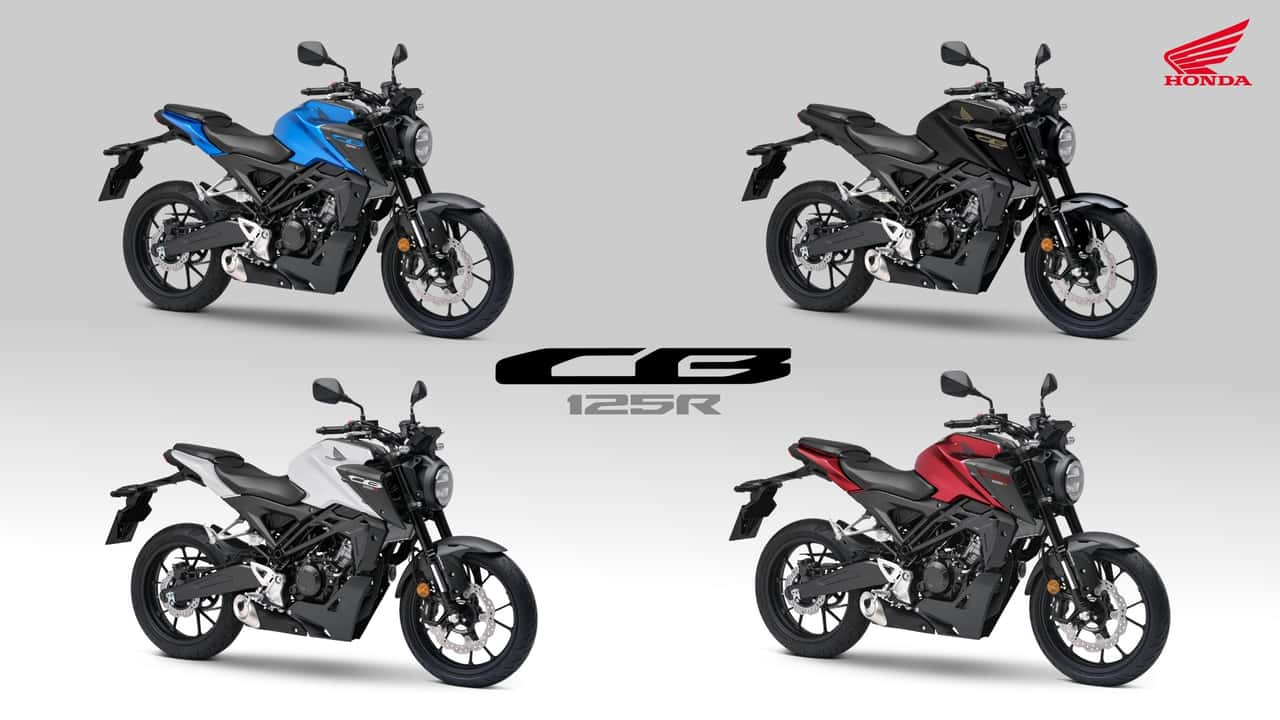 the 2024 honda cb125r gets a tft display and four new colors