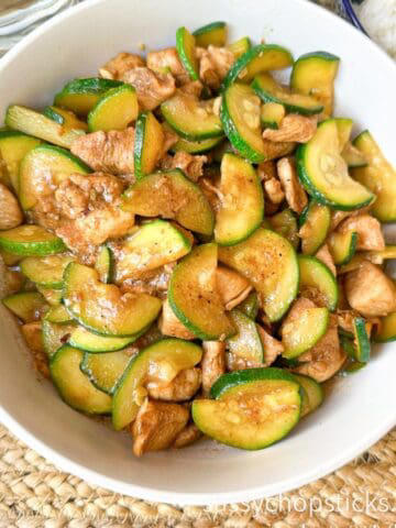 Delicious Chinese Zucchini Stir Fry: With Chicken