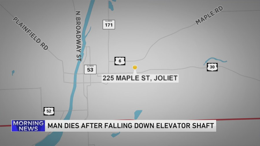 Man dies after falling down elevator shaft in Joliet