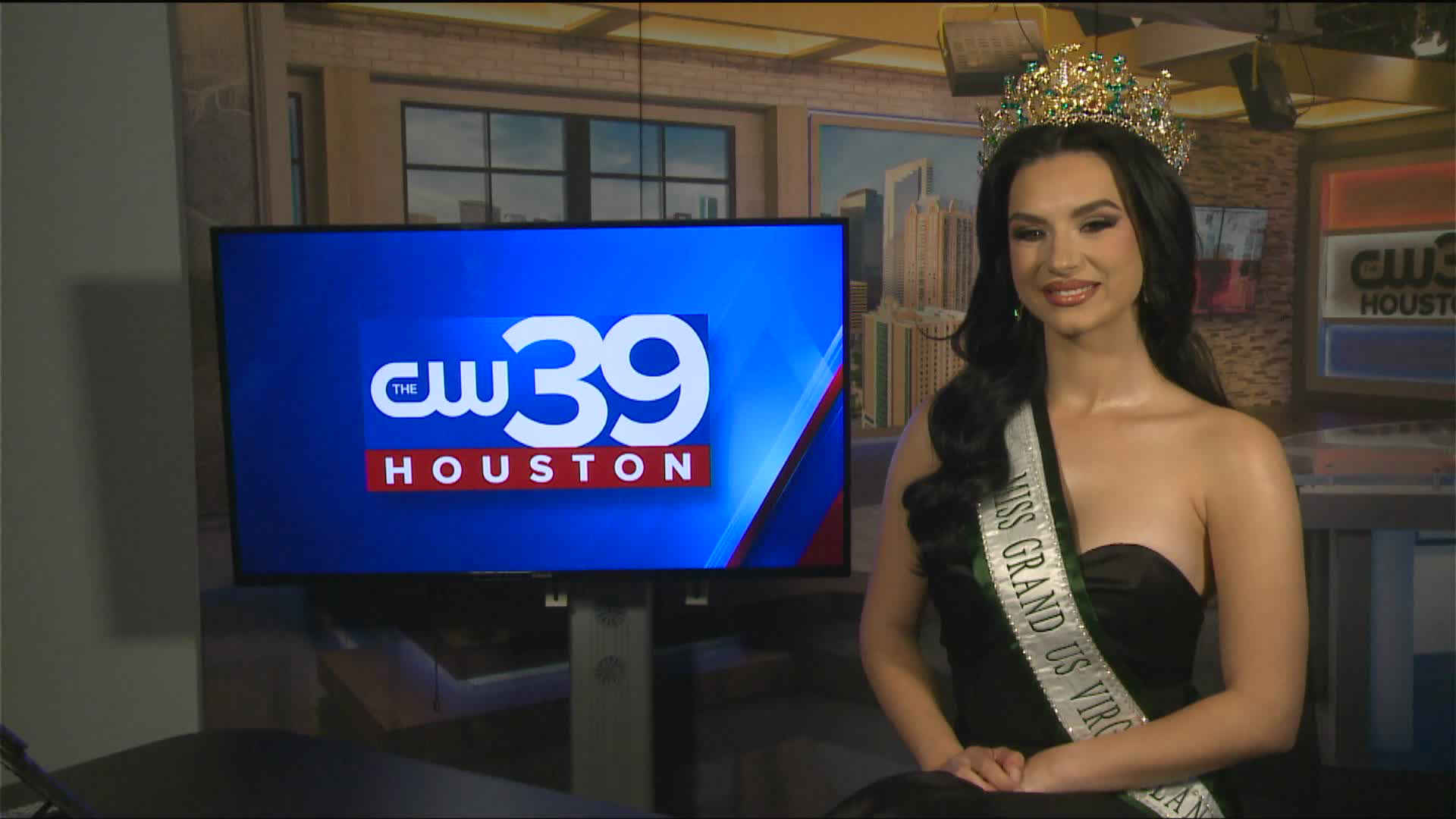 Miss Grand US Virgin Islands 2024 visits CW39 Houston