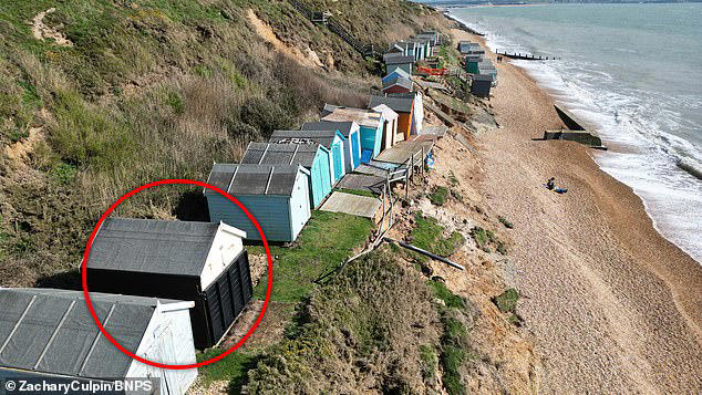 The £40,000 garden shed: Woman moves expensive beach hut to her back ...