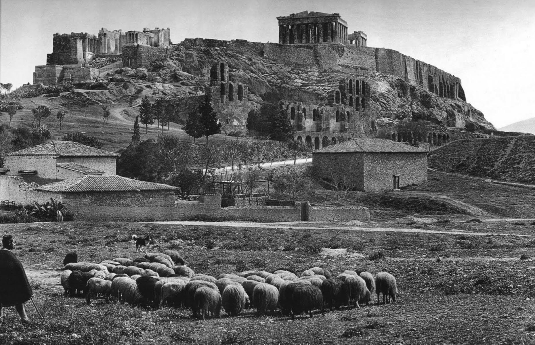 <p>Frederic Boissonnas was a Swiss photographer who fell in love with Greece and its people and made it his life’s work to capture the country on film. He made several trips to the mainland and islands between 1903 and 1933. The images he took, like this one of the Acropolis in Athens snapped in 1903, helped to raise awareness of the country across Europe, effectively kickstarting the Greek tourist industry, and to preserve images of local life and manual labor that would otherwise have been lost to time. </p>
