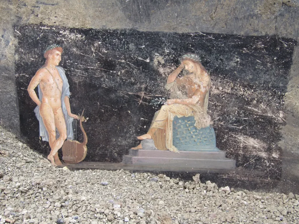 hallazgo en pompeya: descubren salón decorado con frescos de la guerra de troya